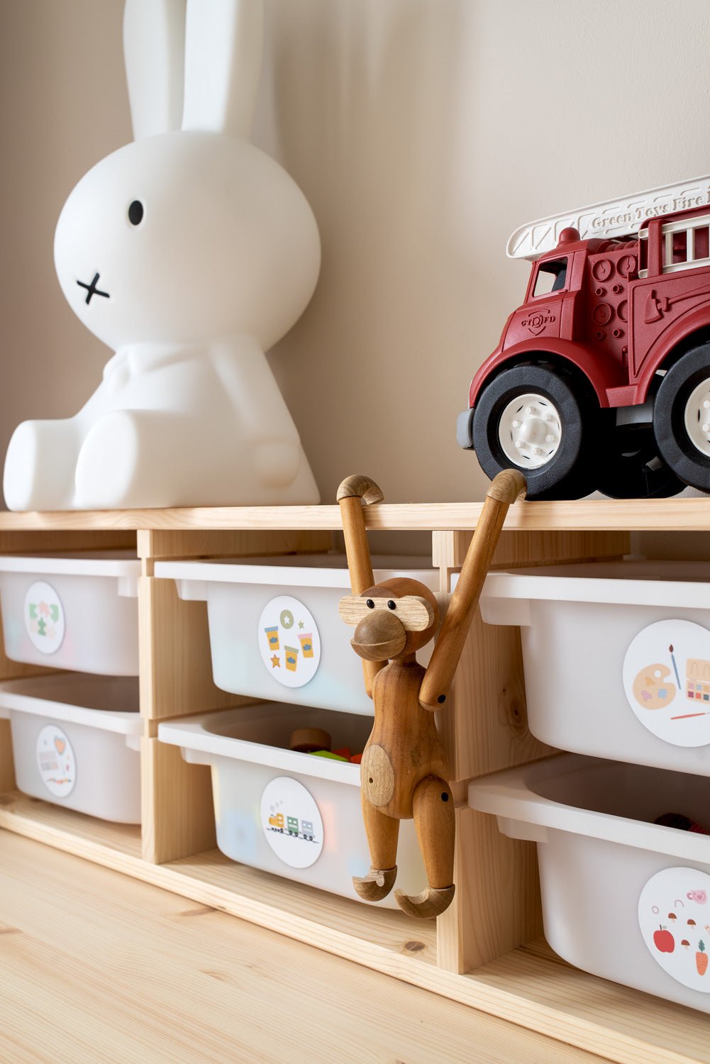 Etiketter till Ikea Trofast backar - Piffa