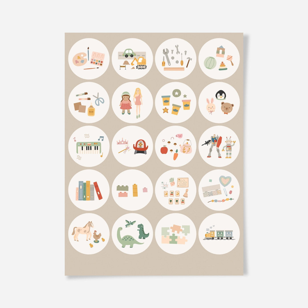 Etiketter till Ikea Trofast låda - Piffa