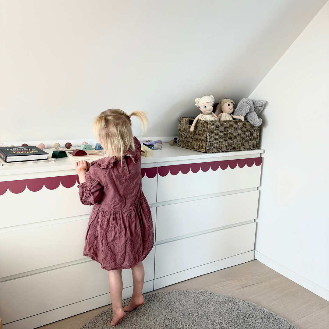 Ikea Malm bård volang