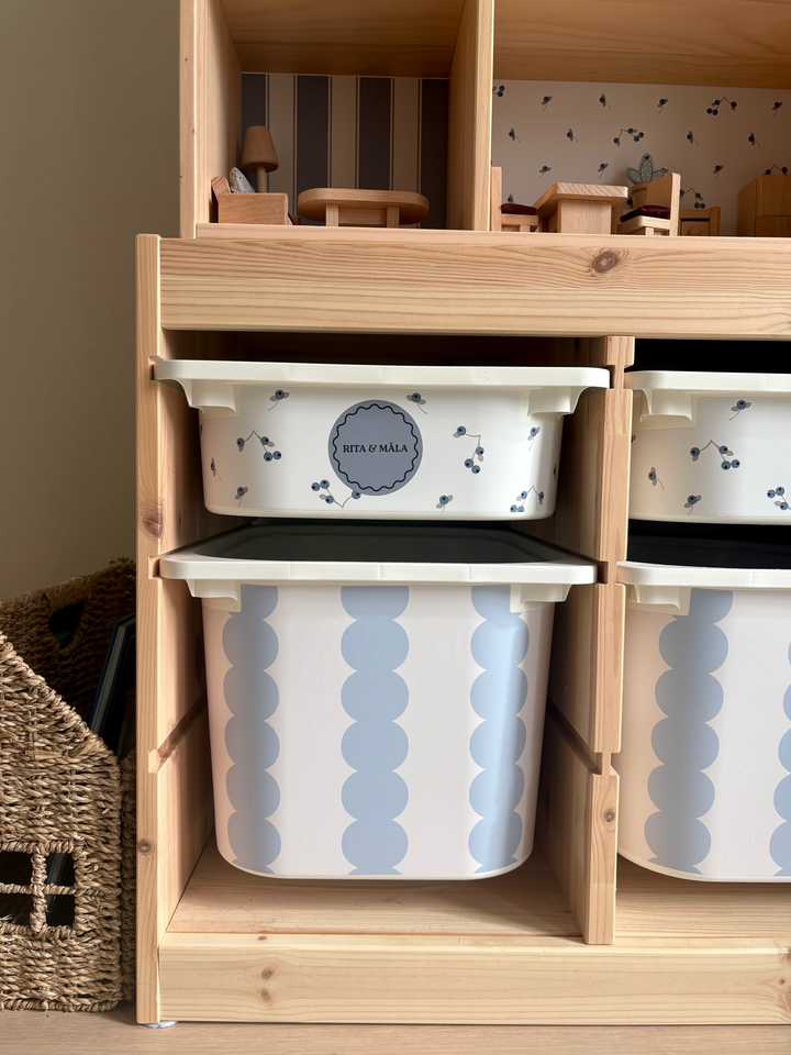 Etiketten für IKEA Trofast-Kisten
