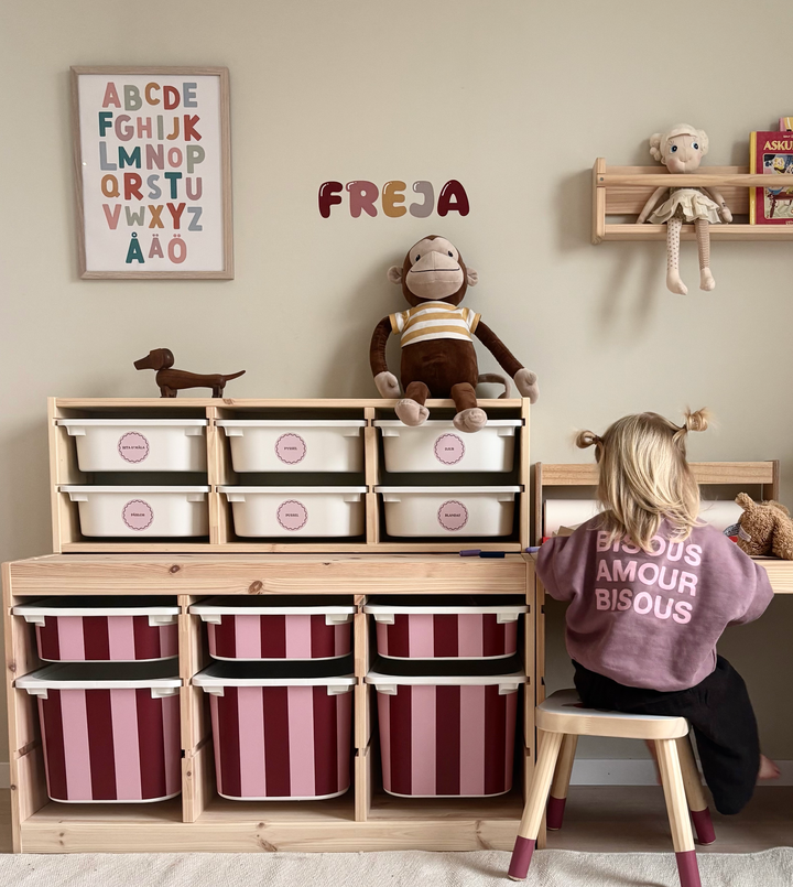 Etiketten für IKEA Trofast-Kisten